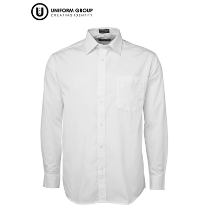 Shirt L/S - White Poplin